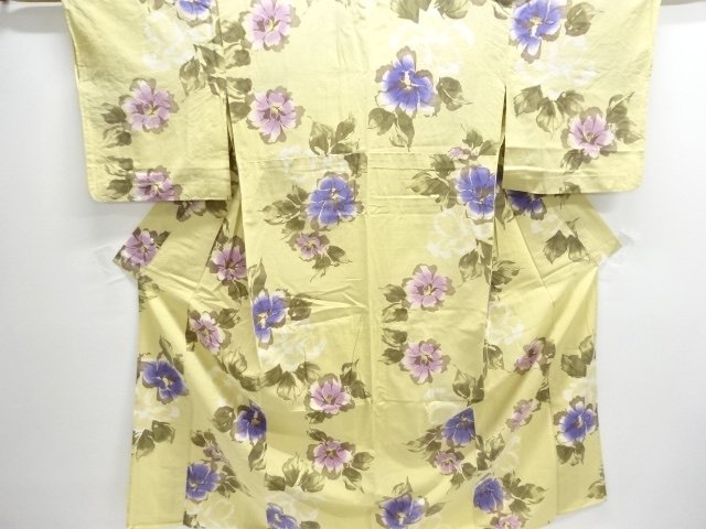 Japanese Kimono / Tsumugi Omeshi Cotton